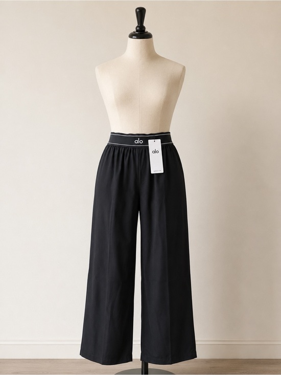 Pants - Alo Black Wide Leg Lounge Pants